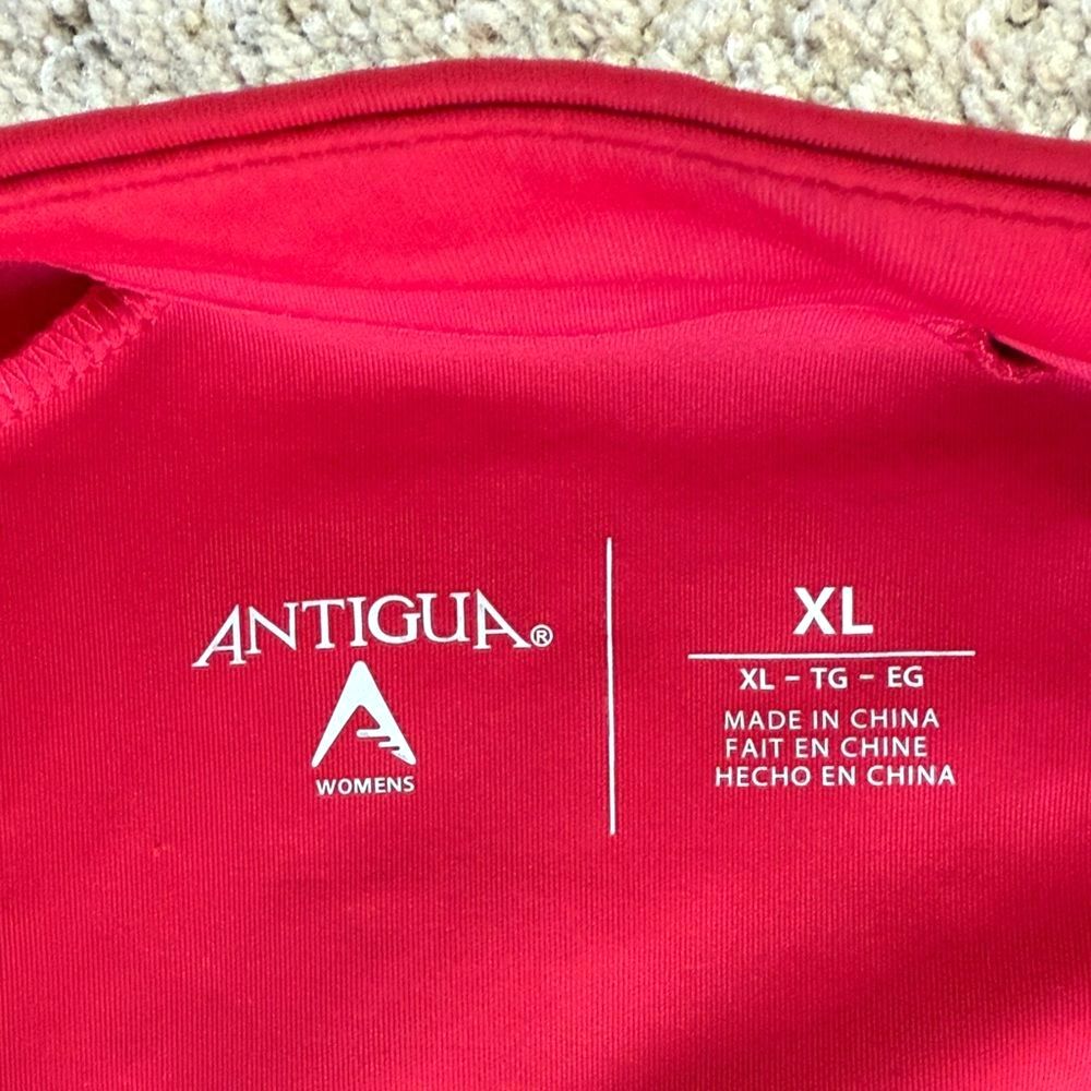 Antigua OSU Buckeyes Women's XL Full Zip Jacket Red Ohio State Gameday Athleisur - Picture 2 of 4